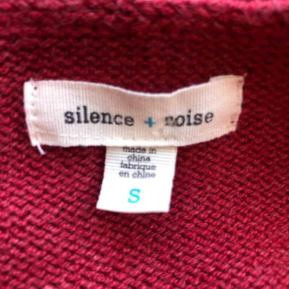 UO SILENCE + NOISE CRANBERRY CARDIGAN SM - Picture 5 of 6